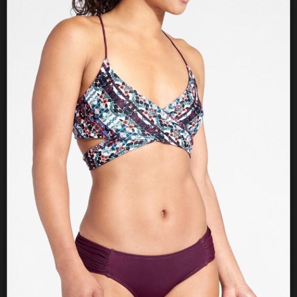 athleta wrap bikini top